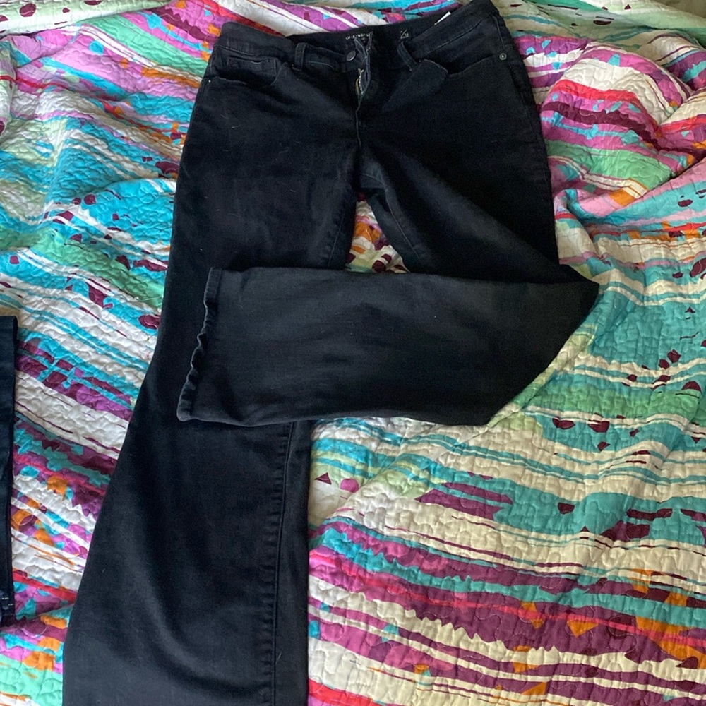 Black Women's Lucky Brand Straight-Leg Jeans Size 14/32